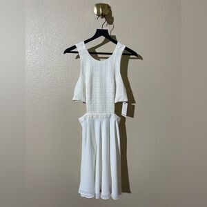 Prose & Poetry White Sleeveless Mini Dress